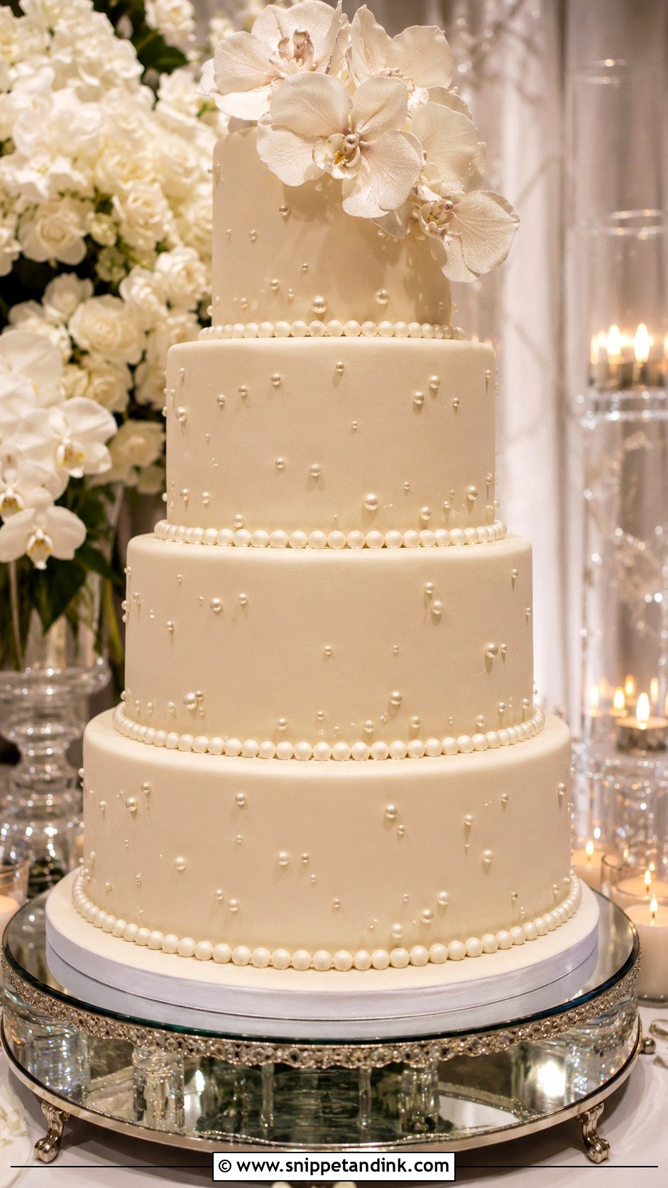 Big Pearl Wedding Cake - Snippet and Ink - 20 Big Wedding Cakes