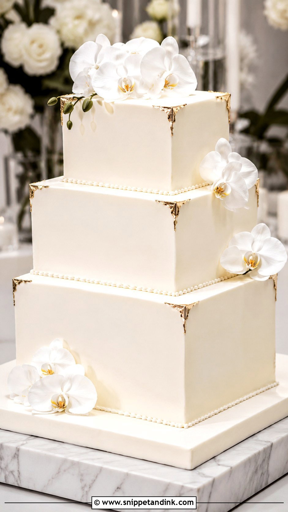 Big Square Wedding Cake - Snippet and Ink - 20 Big Wedding Cakes