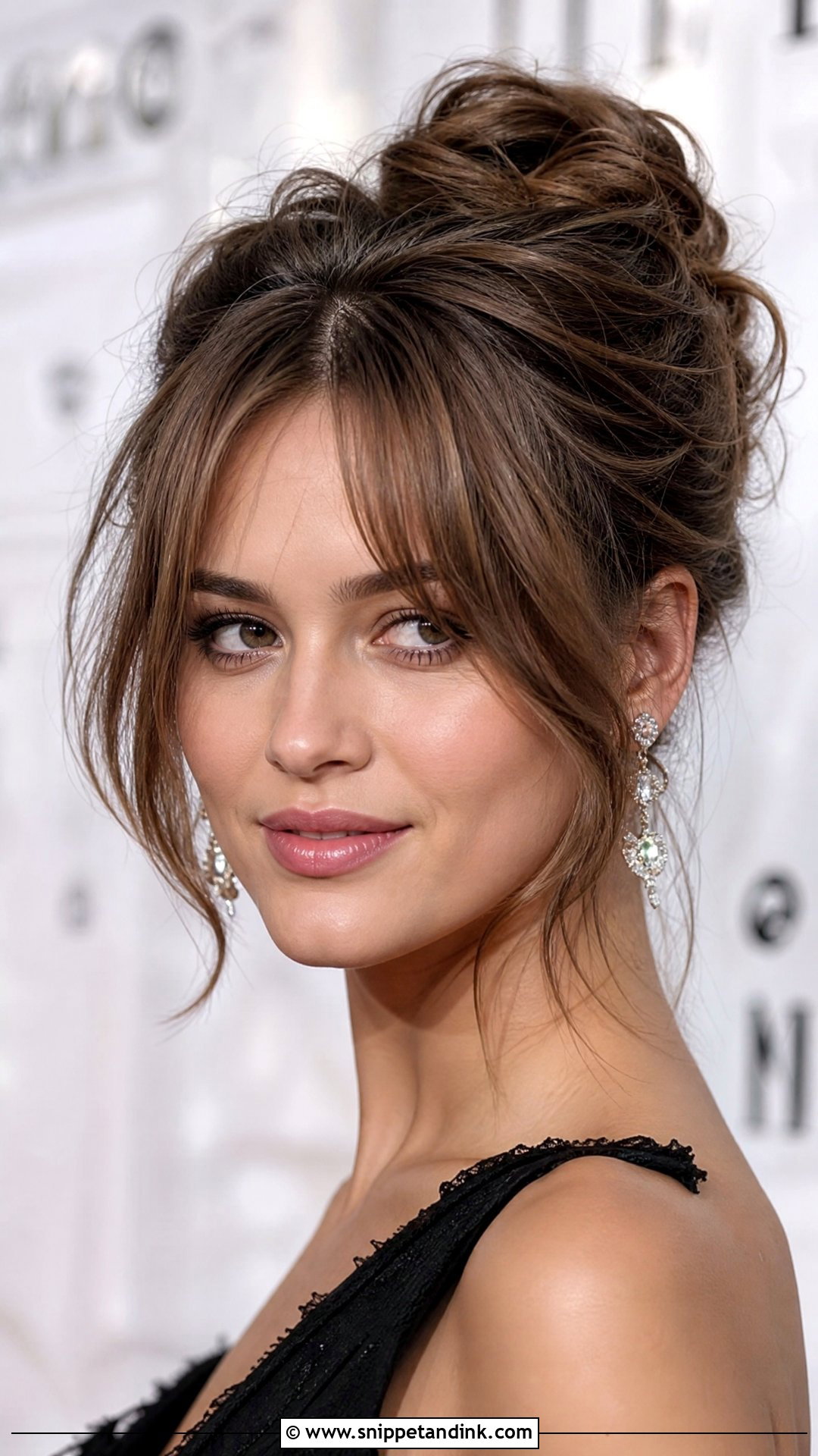 Big Voluminous Bangs With Updo - Snippet and Ink - 20 Big Bridal Hair Ideas