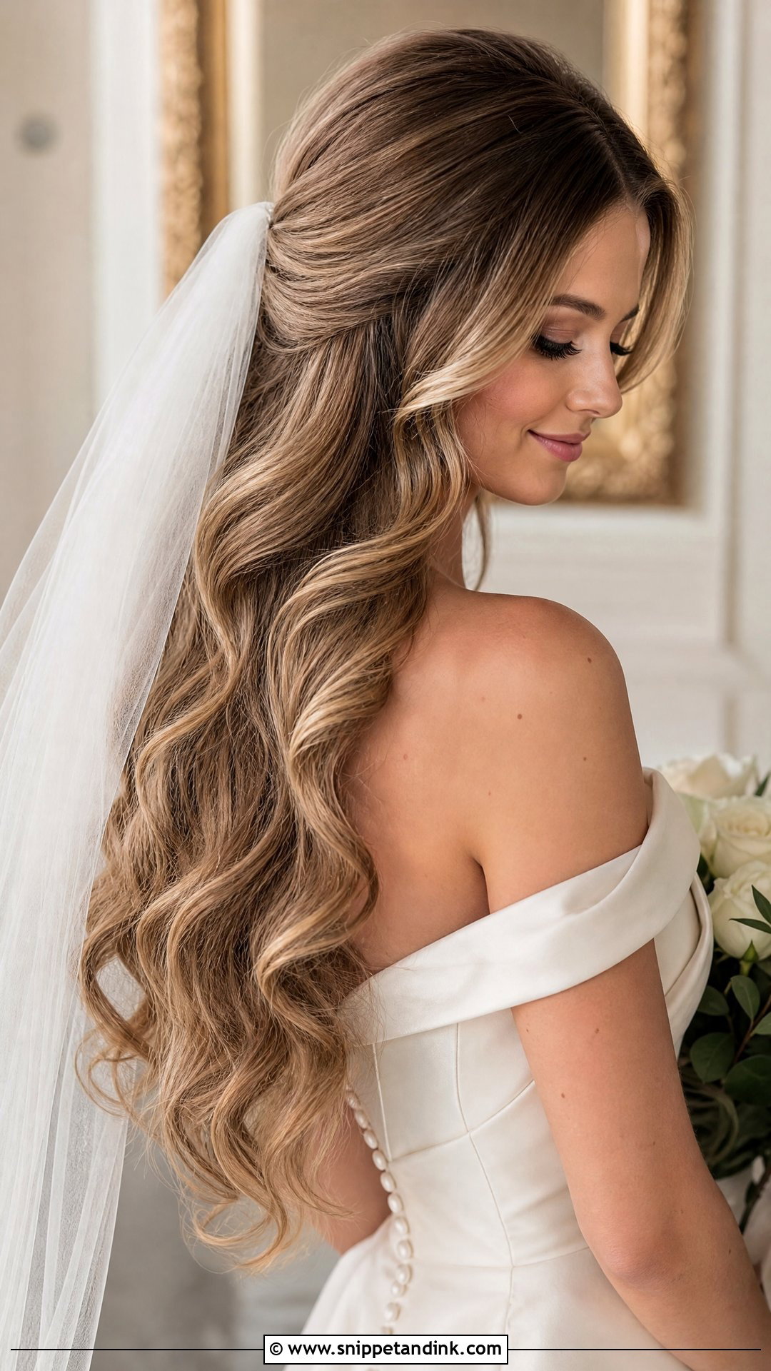Big Waves Wedding Hair With Veil - Snippet and Ink - 15 Big Waves Wedding Hair