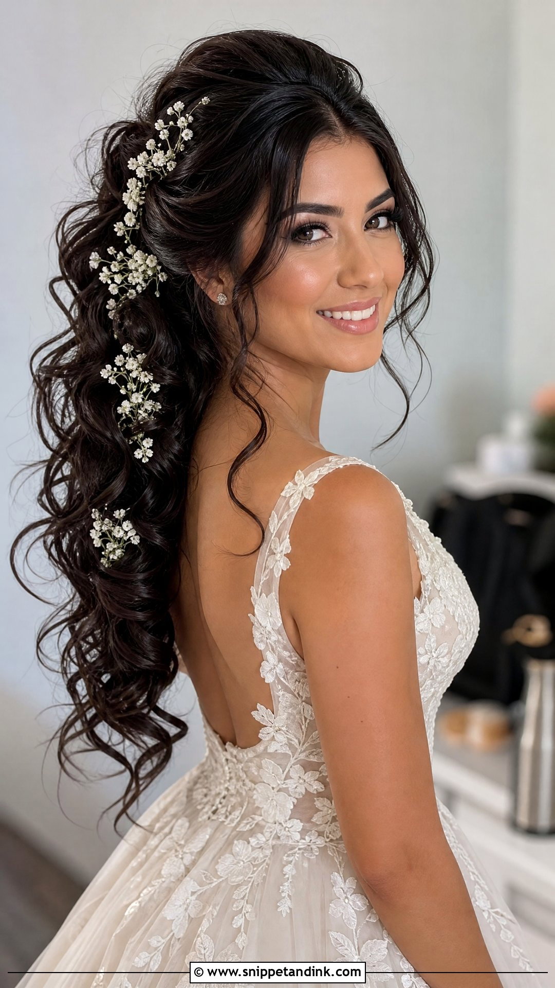 Big Wedding Hair With Flowers - Snippet and Ink - 15 Big Hair Wedding Ideas