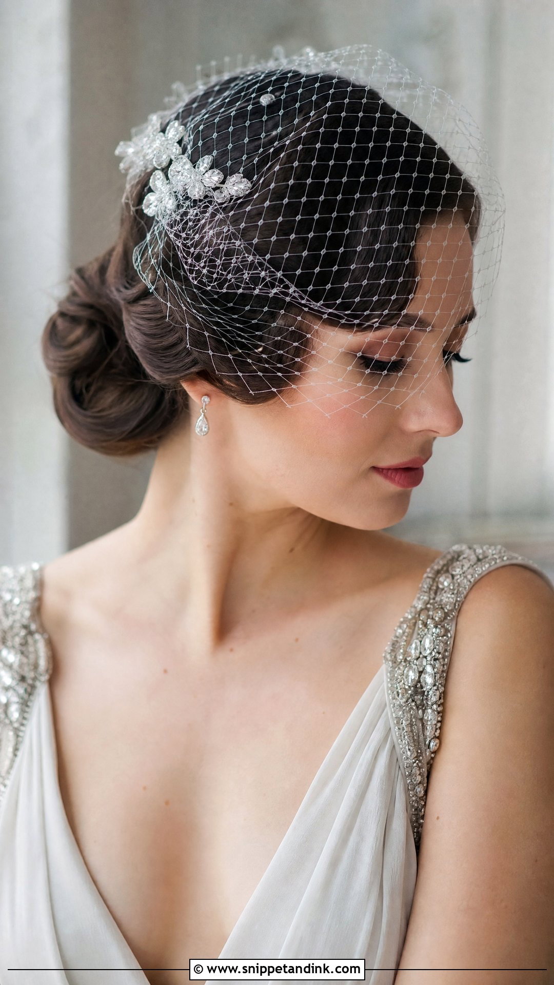 Birdcage Veil Headpiece - Snippet and Ink - 20 Bridal Hair Accessories Headpieces
