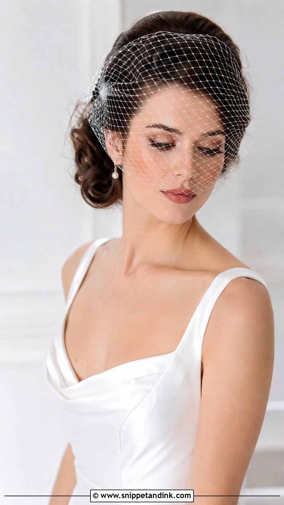 Birdcage Veil With Bouffant Hairstyle - Snippet and Ink - 20 Birdcage Veil Hairstyle Ideas