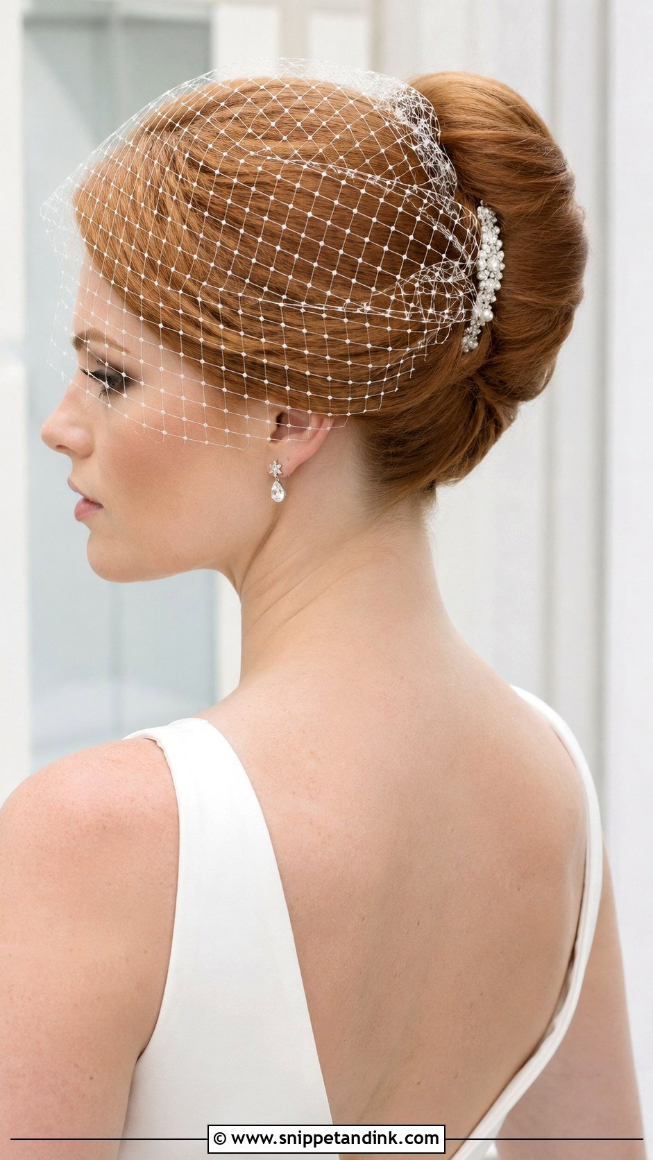 Birdcage Veil With French Twist - Snippet and Ink - 20 Birdcage Veil Hairstyle Ideas