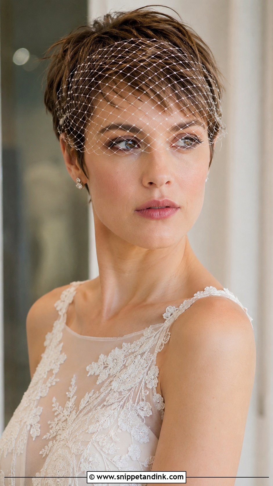 Birdcage Veil With Pixie Cut - Snippet and Ink - 20 Birdcage Veil Hairstyle Ideas