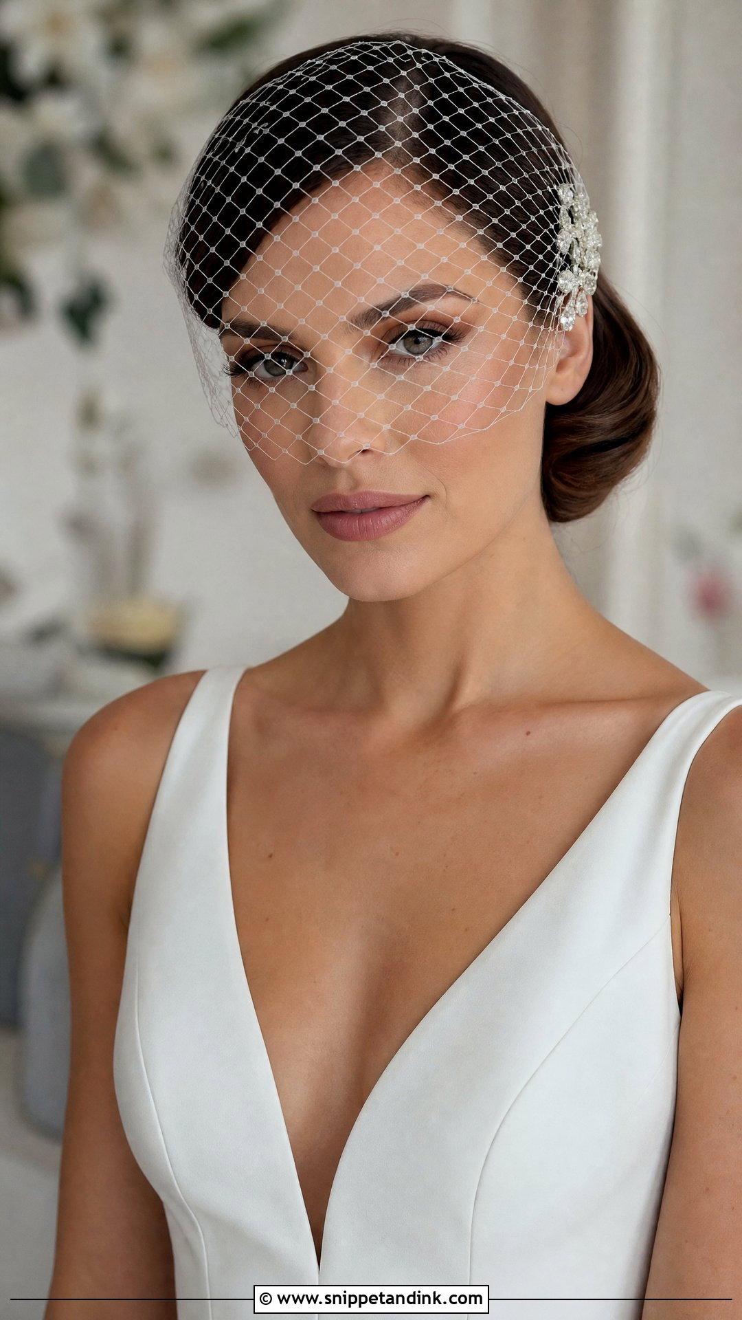 Birdcage Veil for Bride - Snippet and Ink - 30 Hair Accessories for Wedding