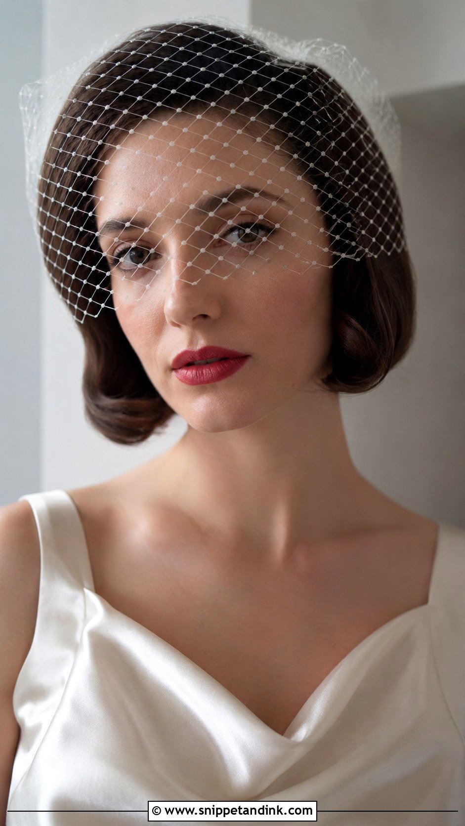 Birdcage Veil for Bride - Snippet and Ink - 25 Hair Accessories for Bride