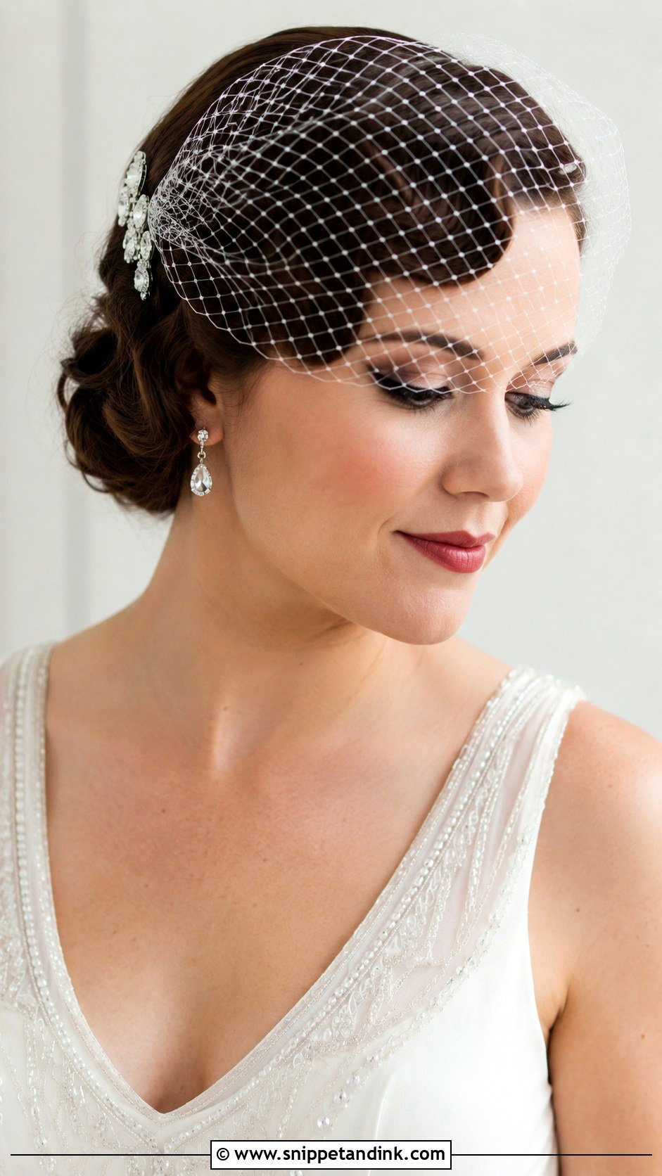 Birdcage Veil for Vintage Brides - Snippet and Ink - 20 Wedding Hair Accessories for Bride