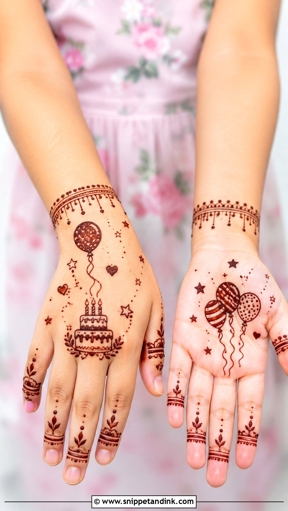 Birthday Mehndi Design For Kids - Snippet and Ink - 30 Kids Children Mehndi Designs