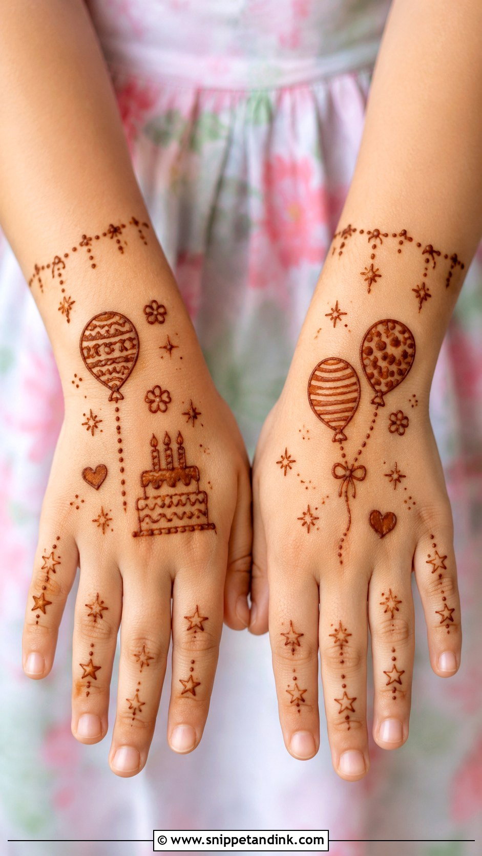 Birthday Mehndi Design for Kids - Snippet and Ink - 35 Mehndi Designs for Kids