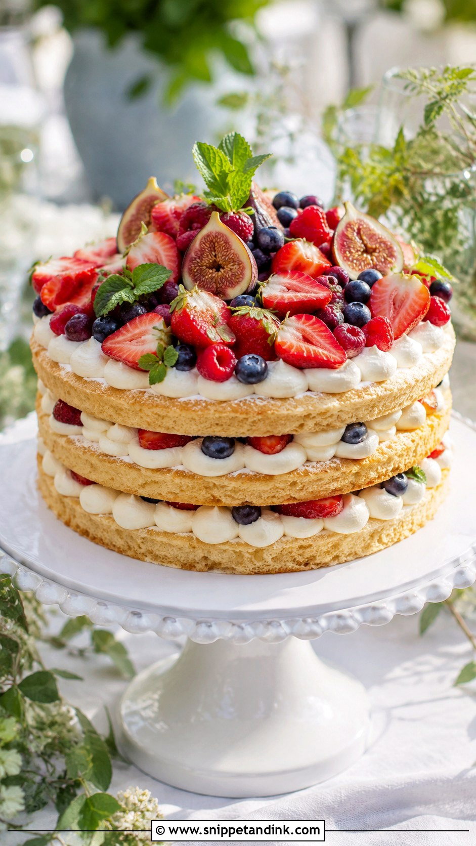 Biscuit Wedding Cake With Fresh Fruit - Snippet and Ink - 20 Biscuit Cake Decoration Ideas for Wedding