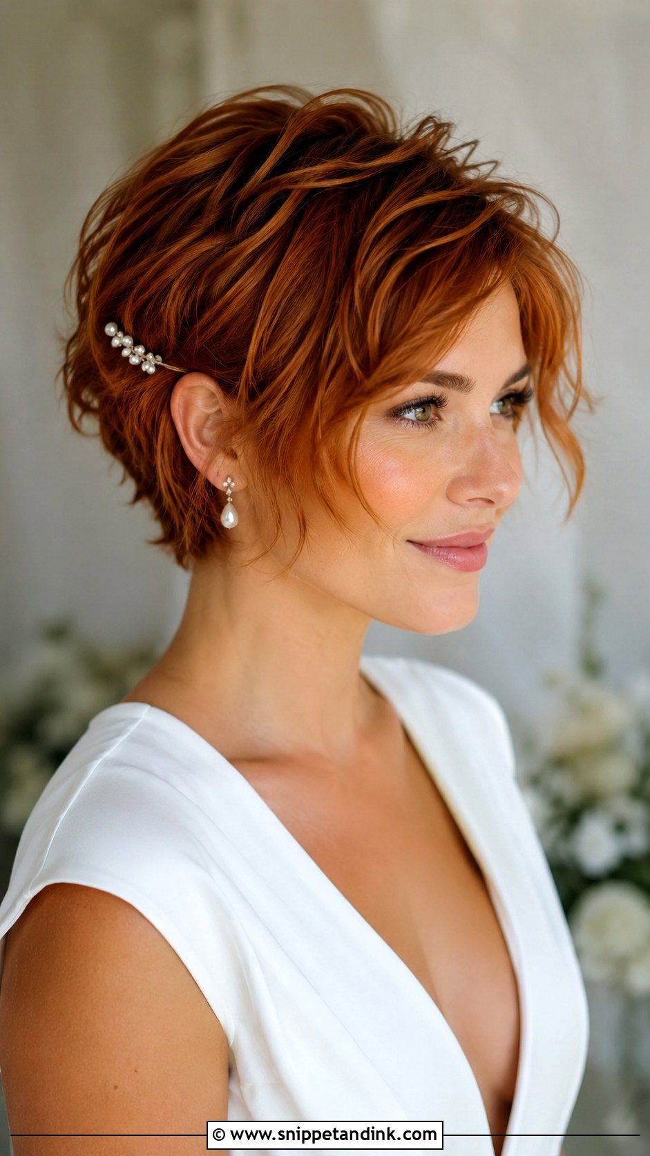Bixie Wedding Hair - Snippet and Ink - 15 Very Short Hair Wedding Styles