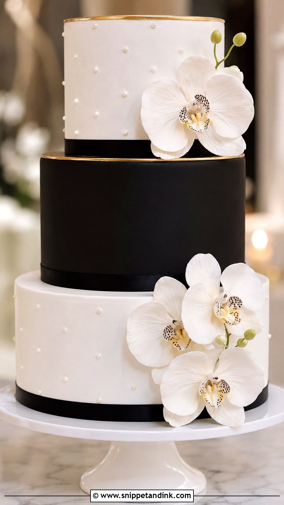 Black And White Wedding Cake - Snippet and Ink - 20 Best Cake Design Ideas for Wedding