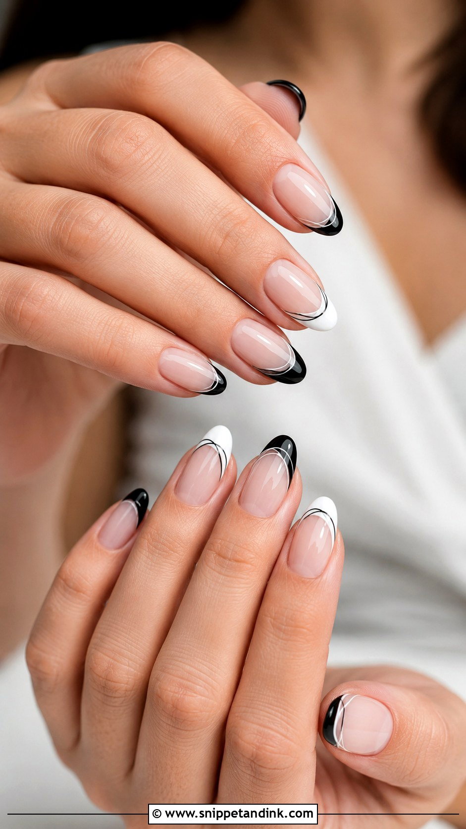 Black And White Wedding Nails - Snippet and Ink - 20 Black Nails for Wedding
