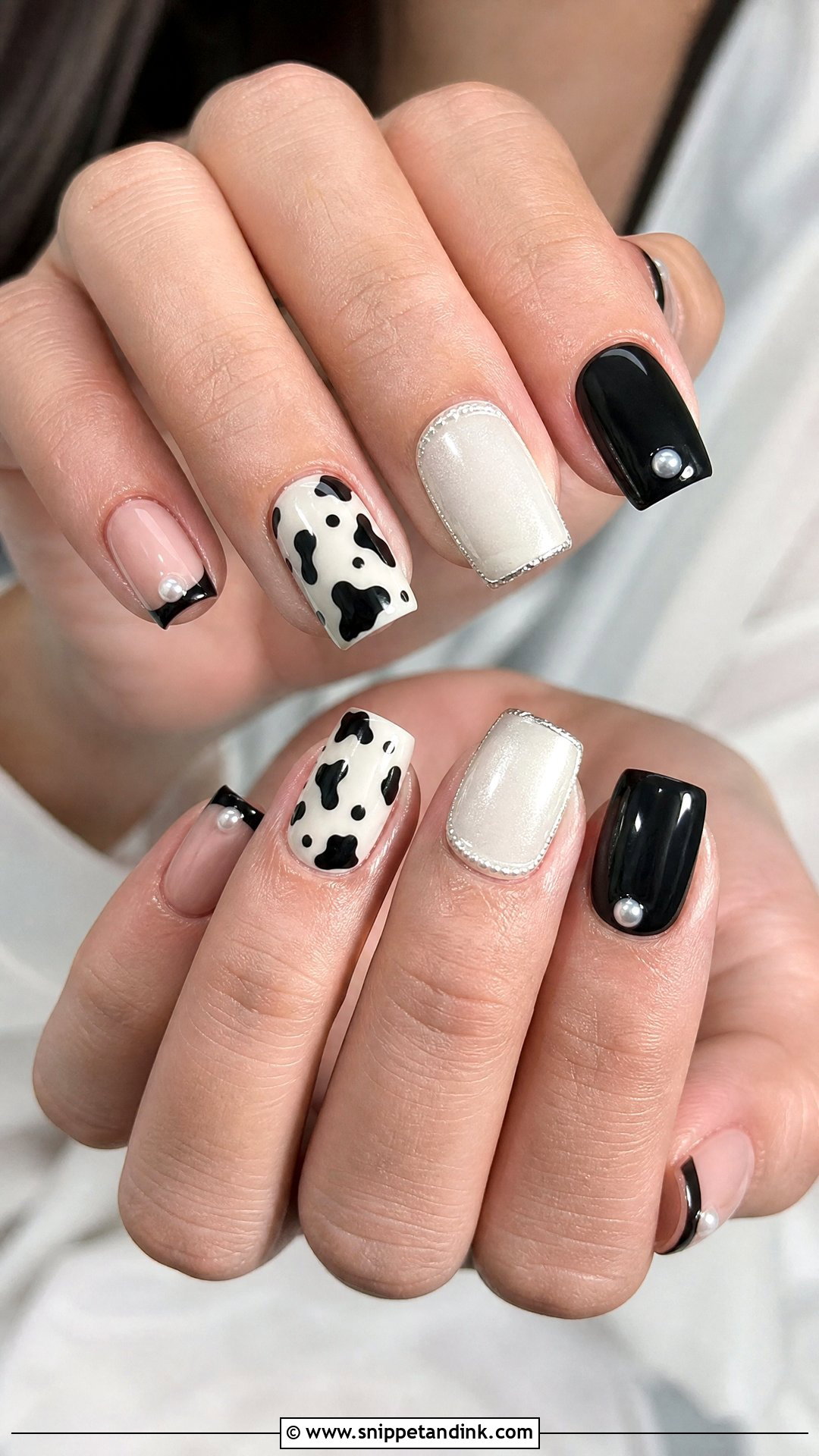 Black And White Western Wedding Nails - Snippet and Ink - 25 Western Wedding Nails