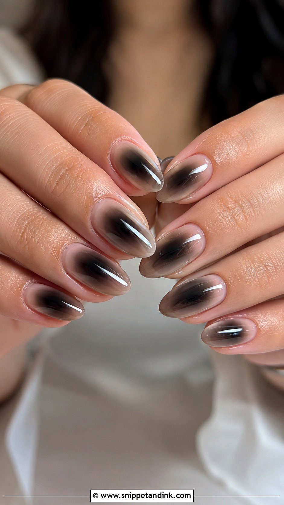 Black Aura Wedding Nails - Snippet and Ink - 30 Black Wedding Nails
