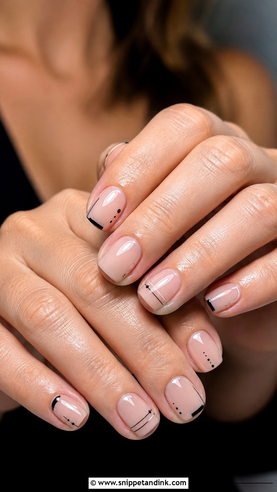 Black Bow Wedding Nails - Snippet and Ink - 30 Black Wedding Nails