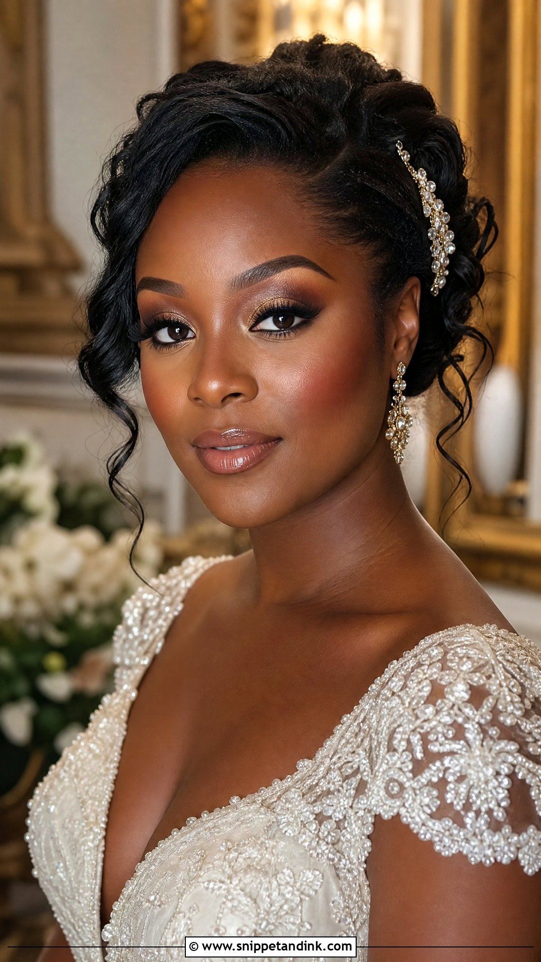 Black Bride Bridal Makeup - Snippet and Ink - 20 Elegant Bridal Makeup Ideas