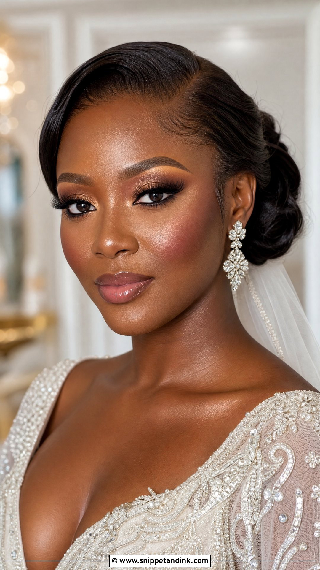 Black Bride Bridal Makeup - Snippet and Ink - 20 Best Bridal Makeup Ideas