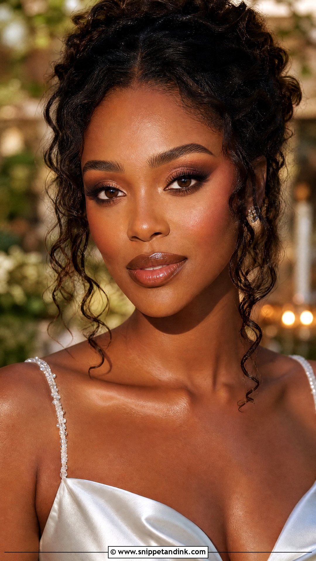 Black Bride Bronze Makeup - Snippet and Ink - 25 Black Bride Wedding Makeup Ideas