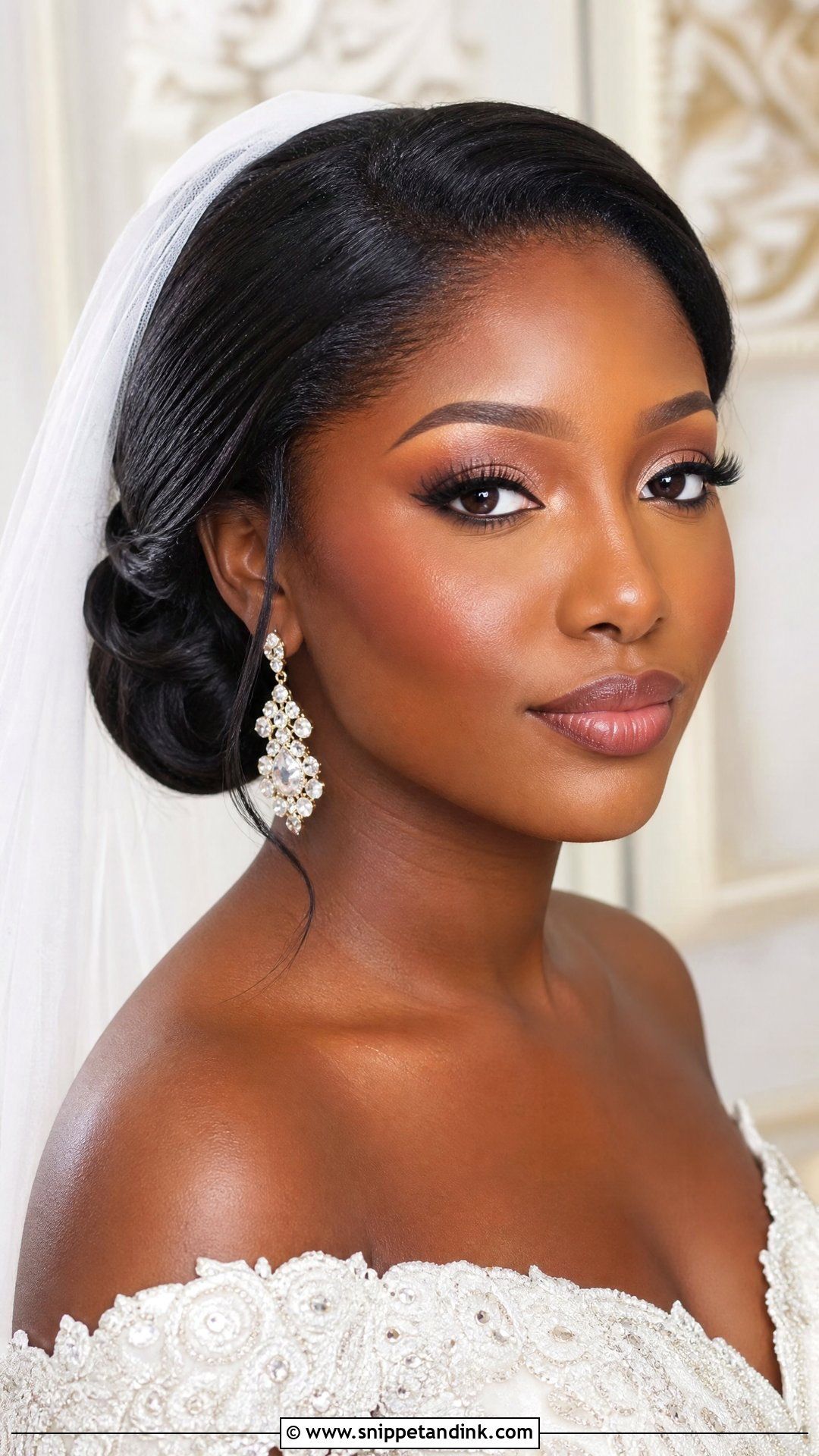 Black Bride Classic Bridal Makeup - Snippet and Ink - 25 Black Bride Wedding Makeup Ideas