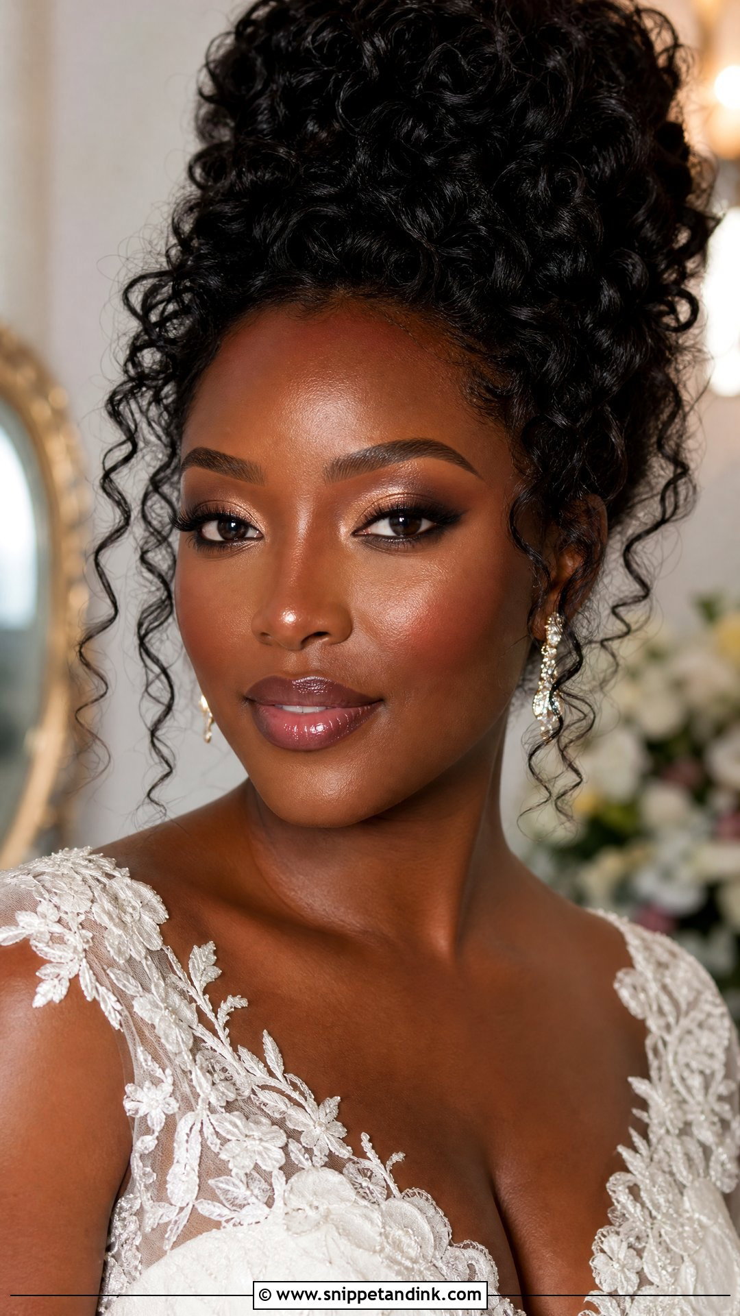Black Bride Dewy Makeup - Snippet and Ink - 25 Black Bride Wedding Makeup Ideas