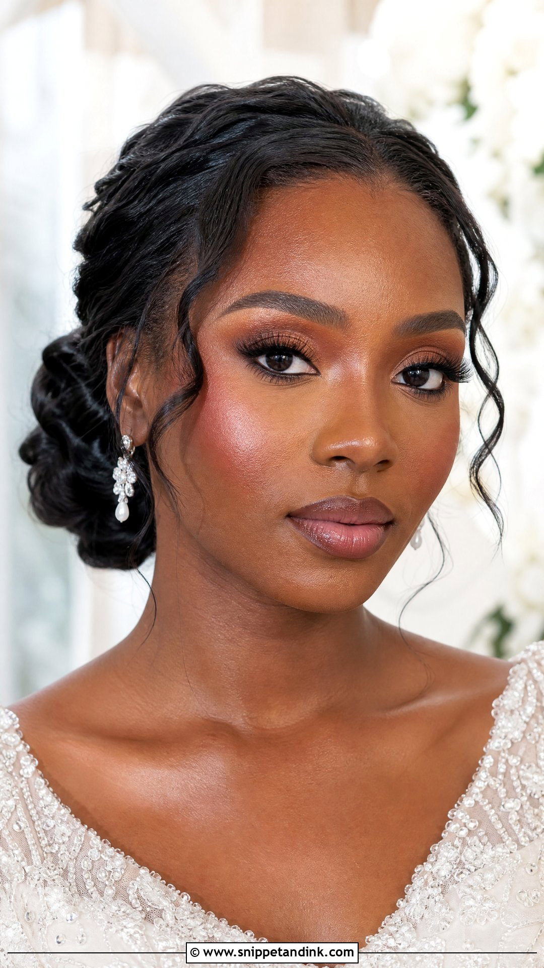 Black Bride Makeup - Snippet and Ink - 20 Makeup Looks for Wedding Bride