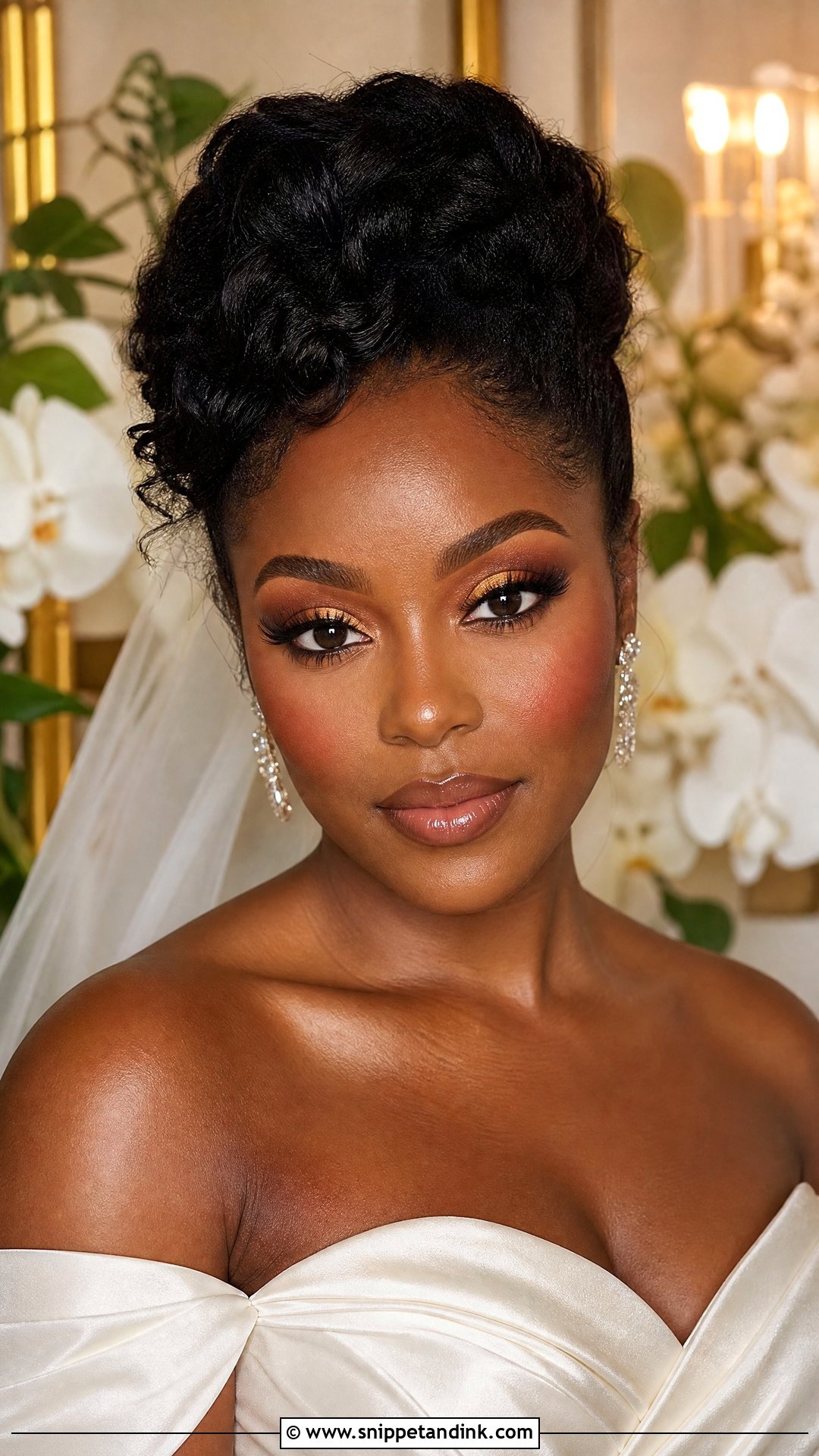 Black Bride Makeup - Snippet and Ink - 25 Wedding Bride Makeup Ideas