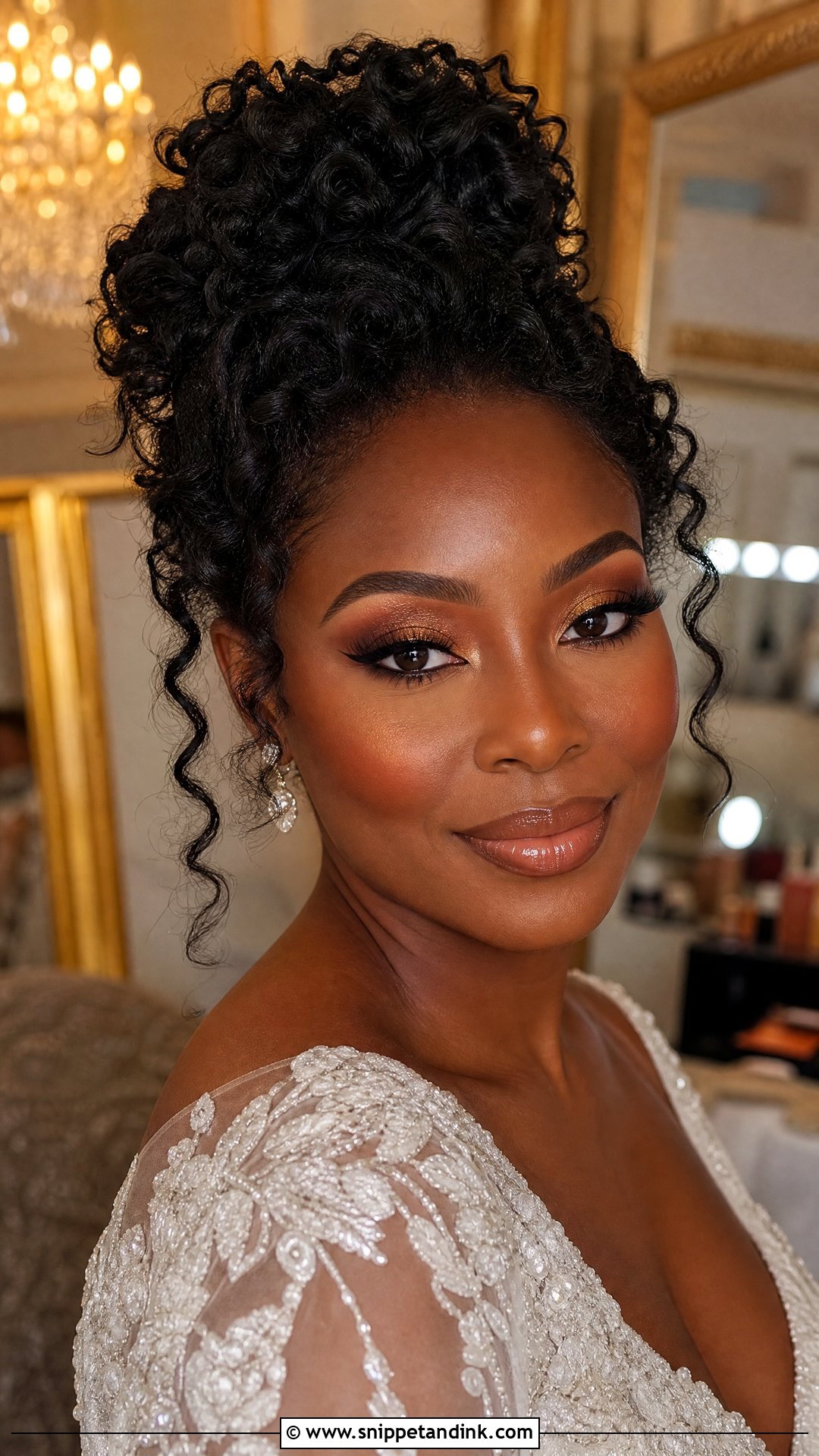 Black Bride Makeup - Snippet and Ink - 35 Bride Makeup Ideas