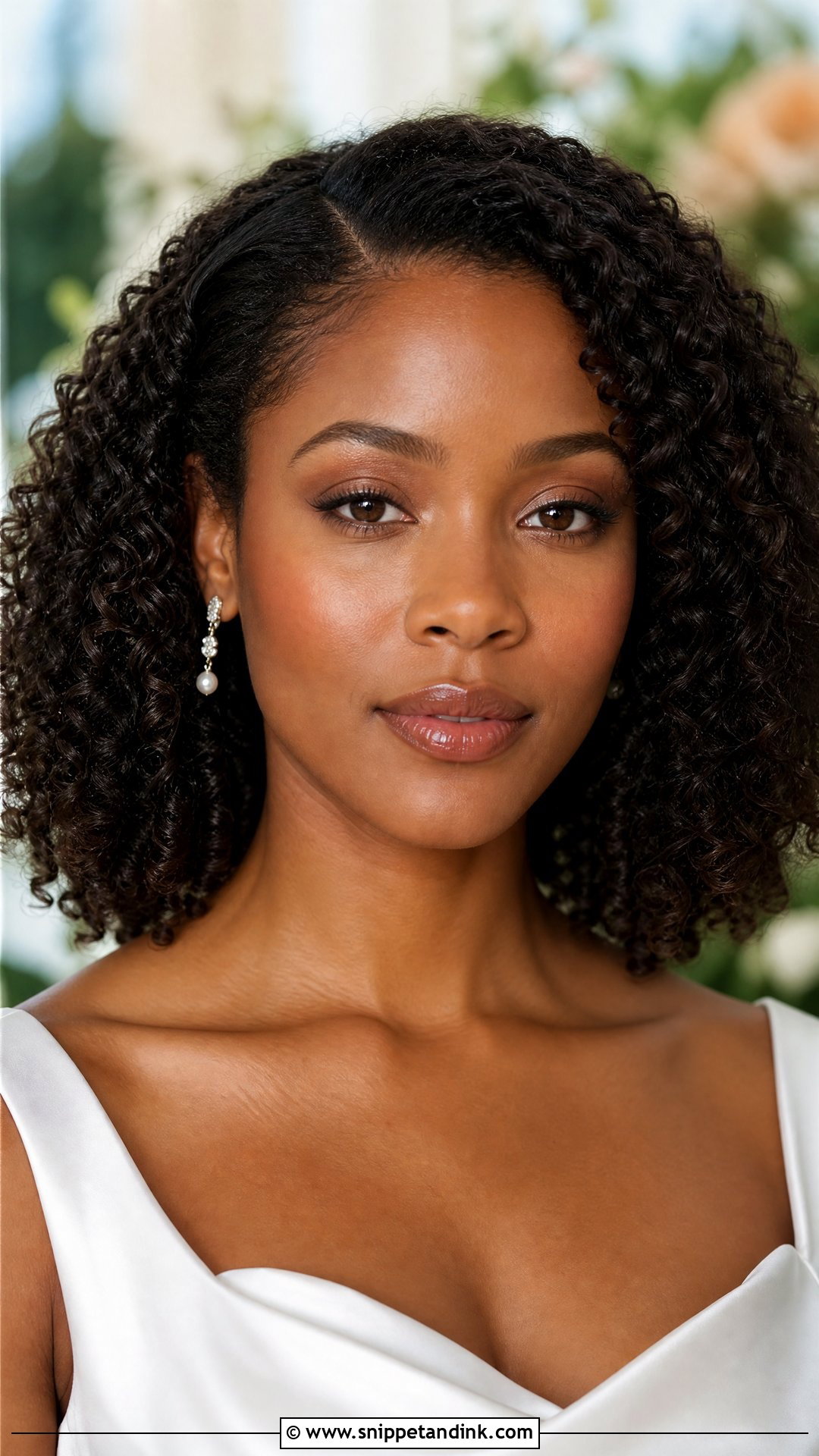 Black Bride Natural Makeup - Snippet and Ink - 25 Black Bride Wedding Makeup Ideas