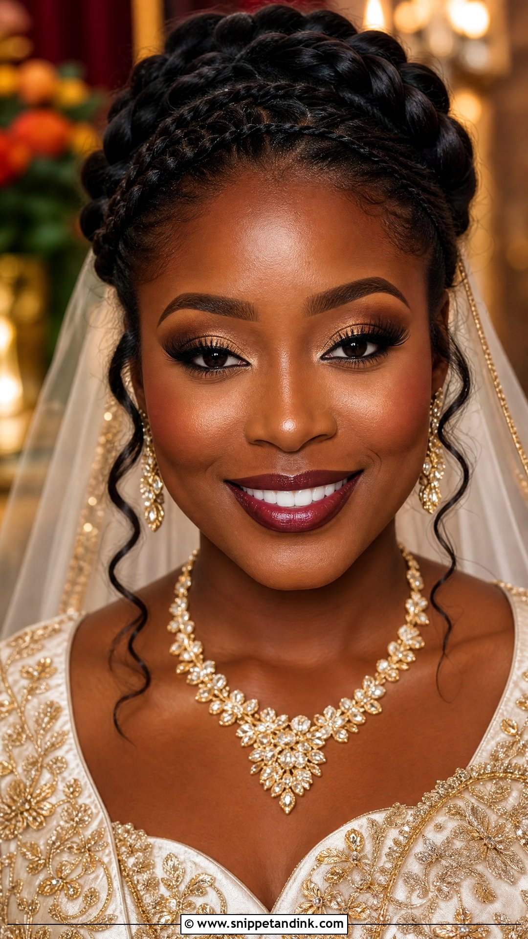Black Bride Traditional Wedding Makeup - Snippet and Ink - 25 Black Bride Wedding Makeup Ideas