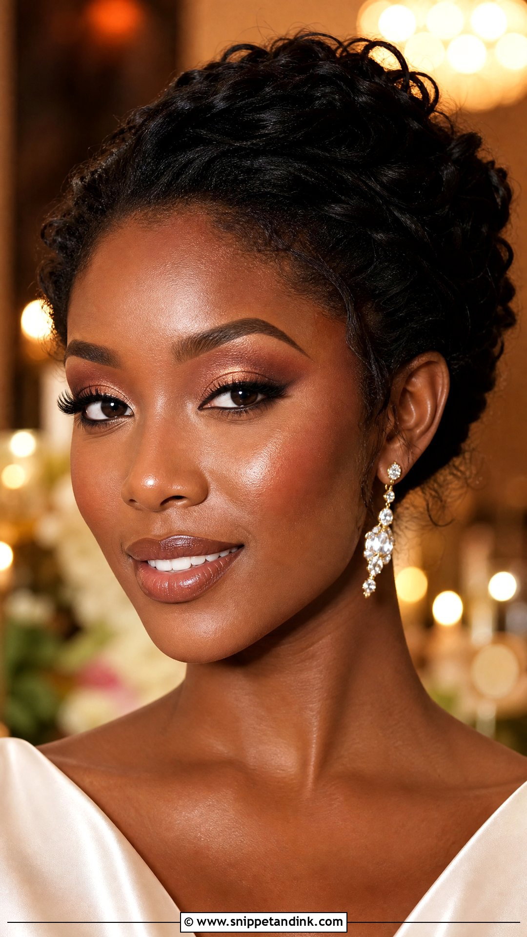 Black Bride Wedding Makeup for Hooded Eyes - Snippet and Ink - 25 Wedding Makeup for Hooded Eyes