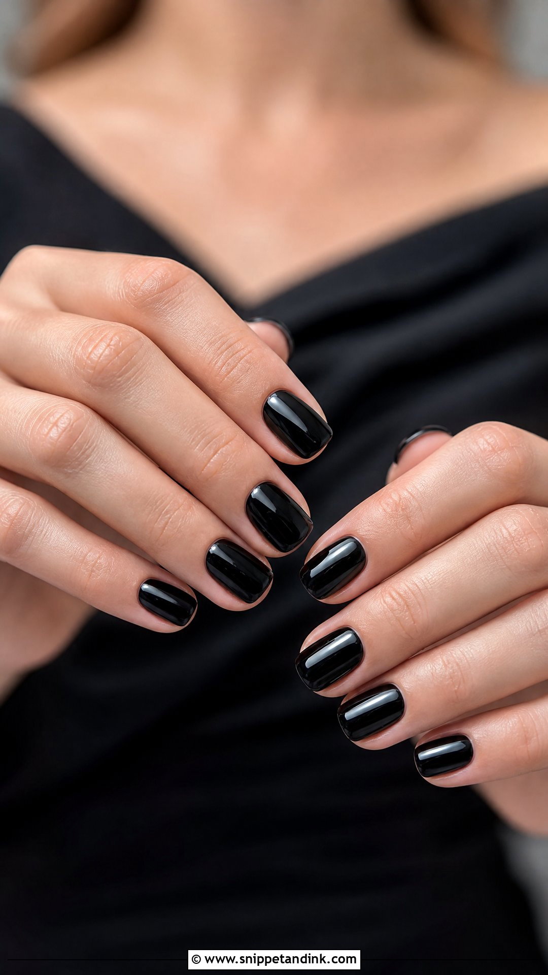 Black Bridesmaid Nails - Snippet and Ink - 35 Bridesmaid Nails