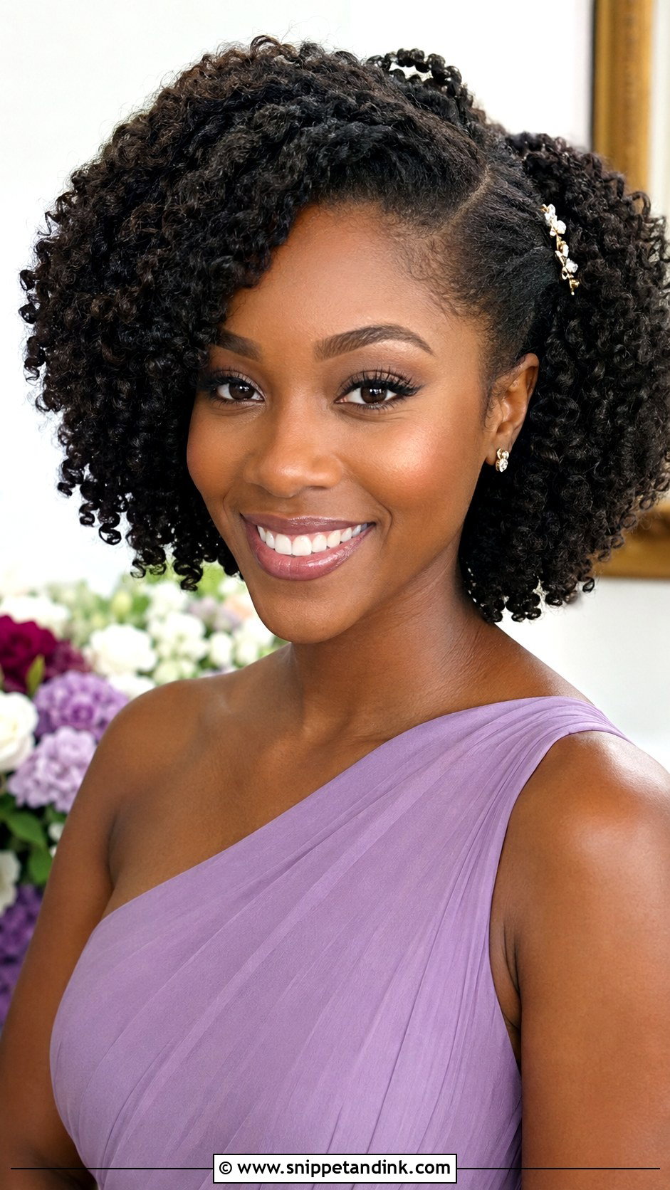Black Bridesmaid Twist Out - Snippet and Ink - 20 Black Bridesmaid Hairstyles