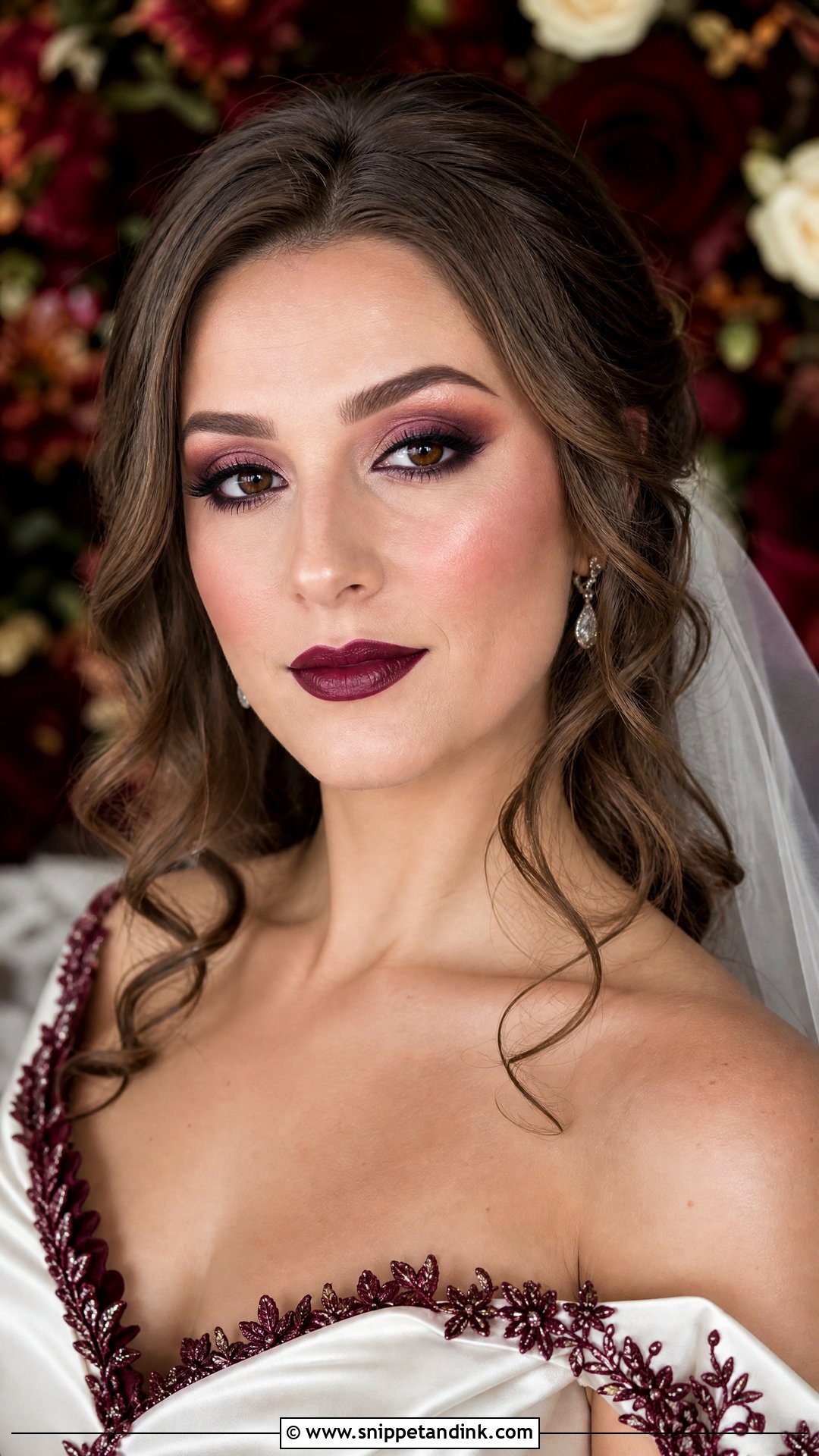 Black Cherry Wedding Makeup - Snippet and Ink - 20 Halloween Wedding Makeup Ideas