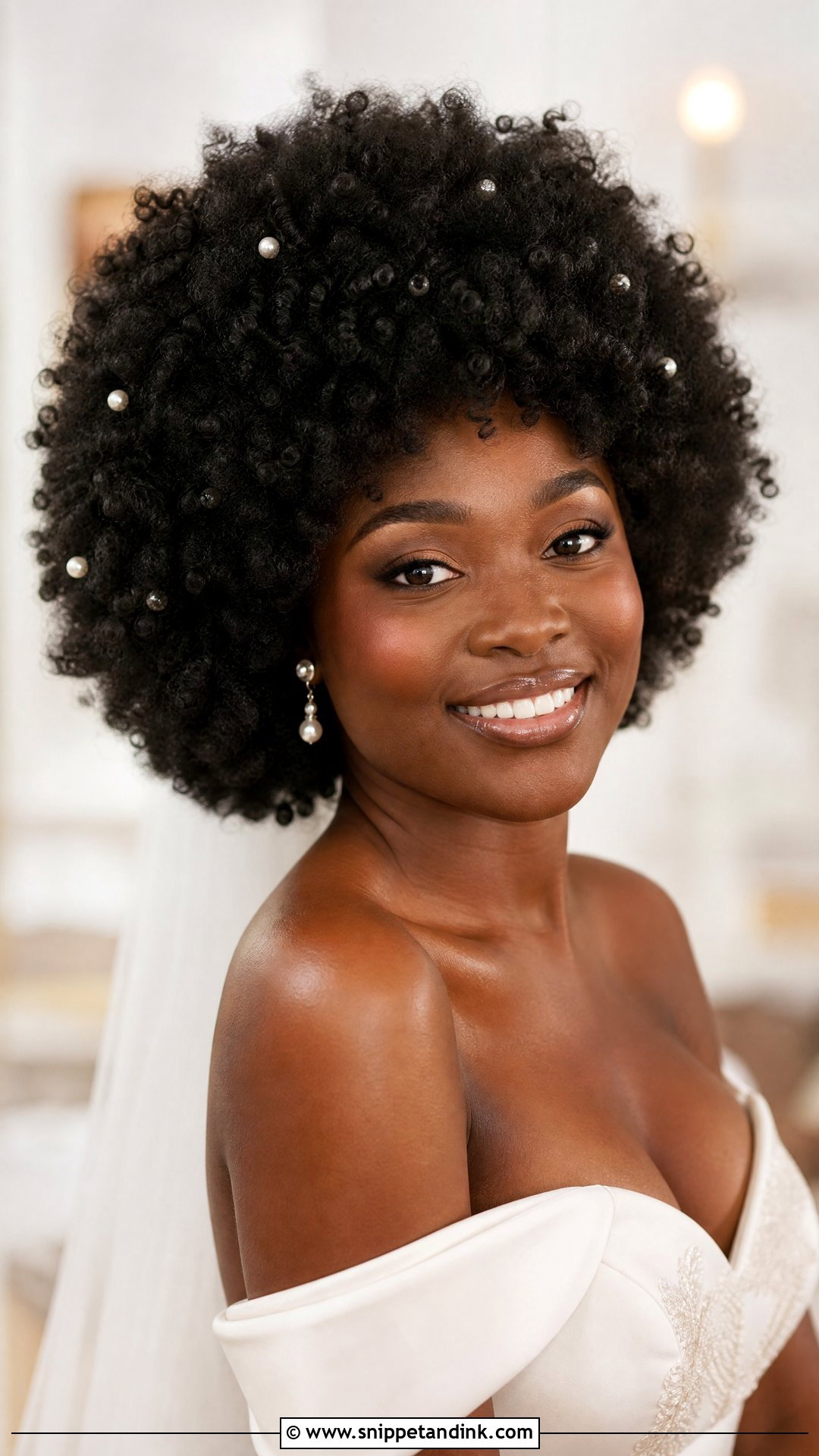 Black Curly Afro Wedding Hair - Snippet and Ink - 15 Black Curly Wedding Hairstyles