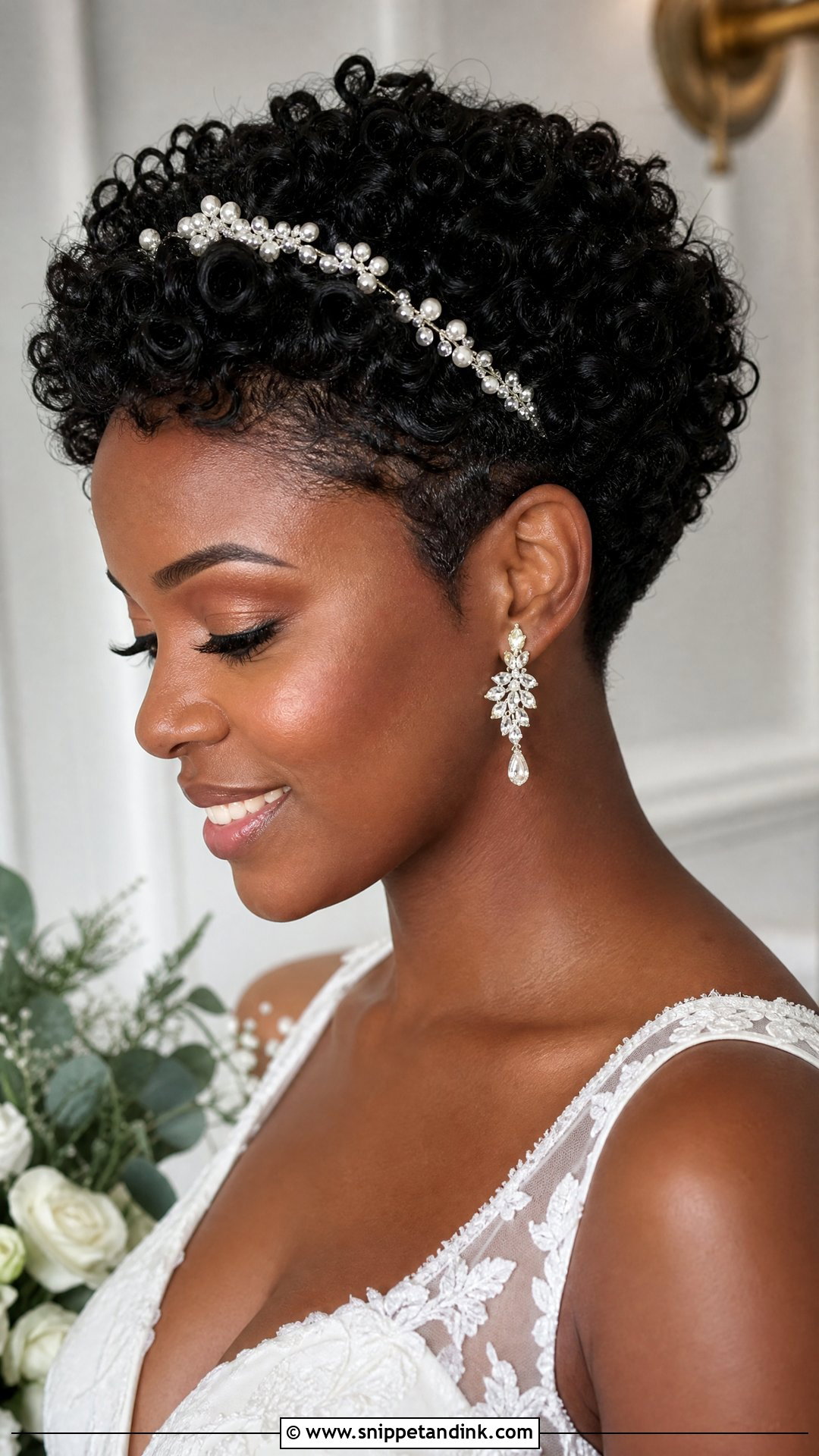 Black Curly Short Wedding Hair - Snippet and Ink - 15 Black Curly Wedding Hairstyles