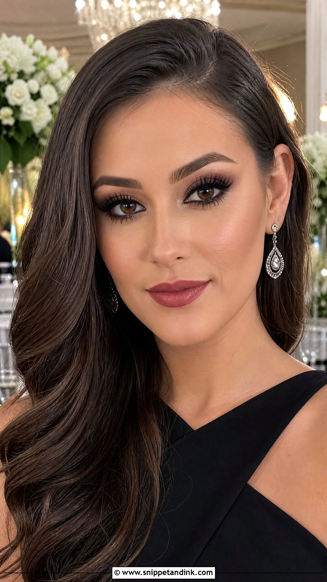 Black Dress Wedding Guest Makeup - Snippet and Ink - 30 Makeup for Wedding Guest Ideas