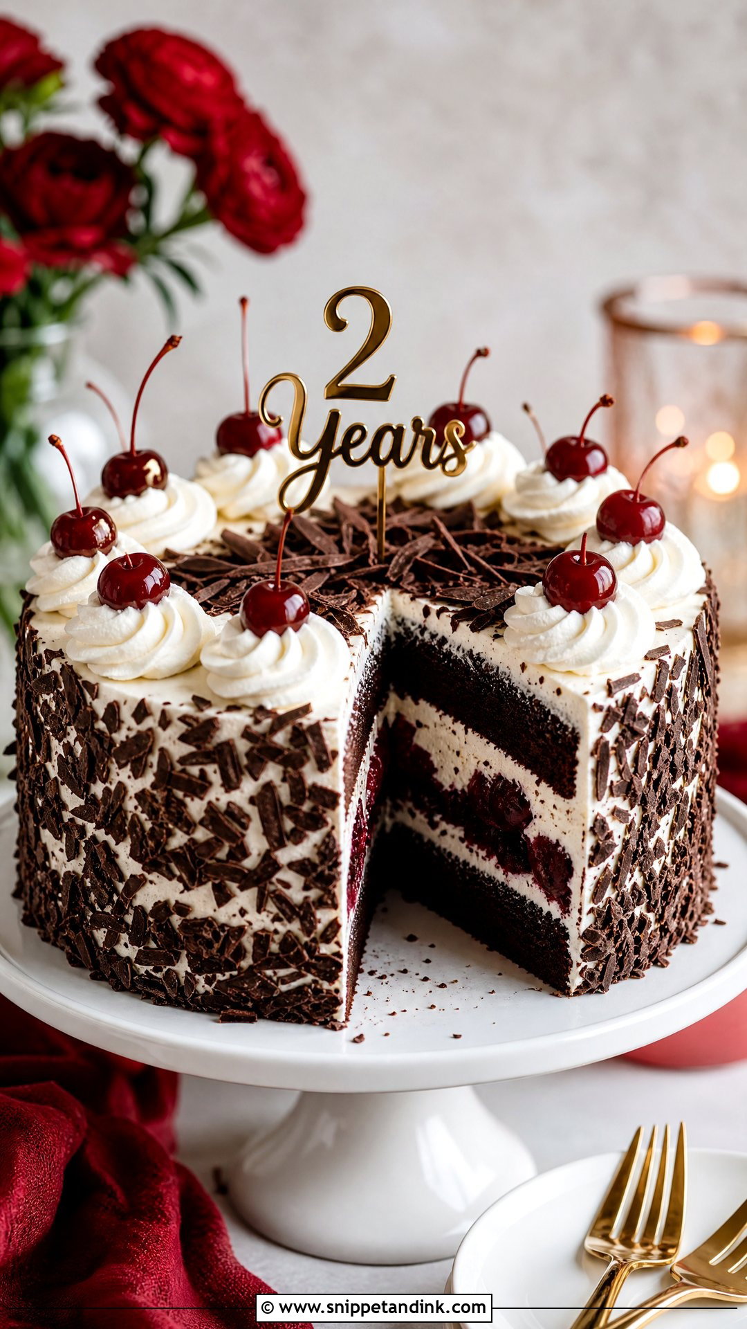 Black Forest Anniversary Cake - Snippet and Ink - 30 2 Year Anniversary Cake Ideas
