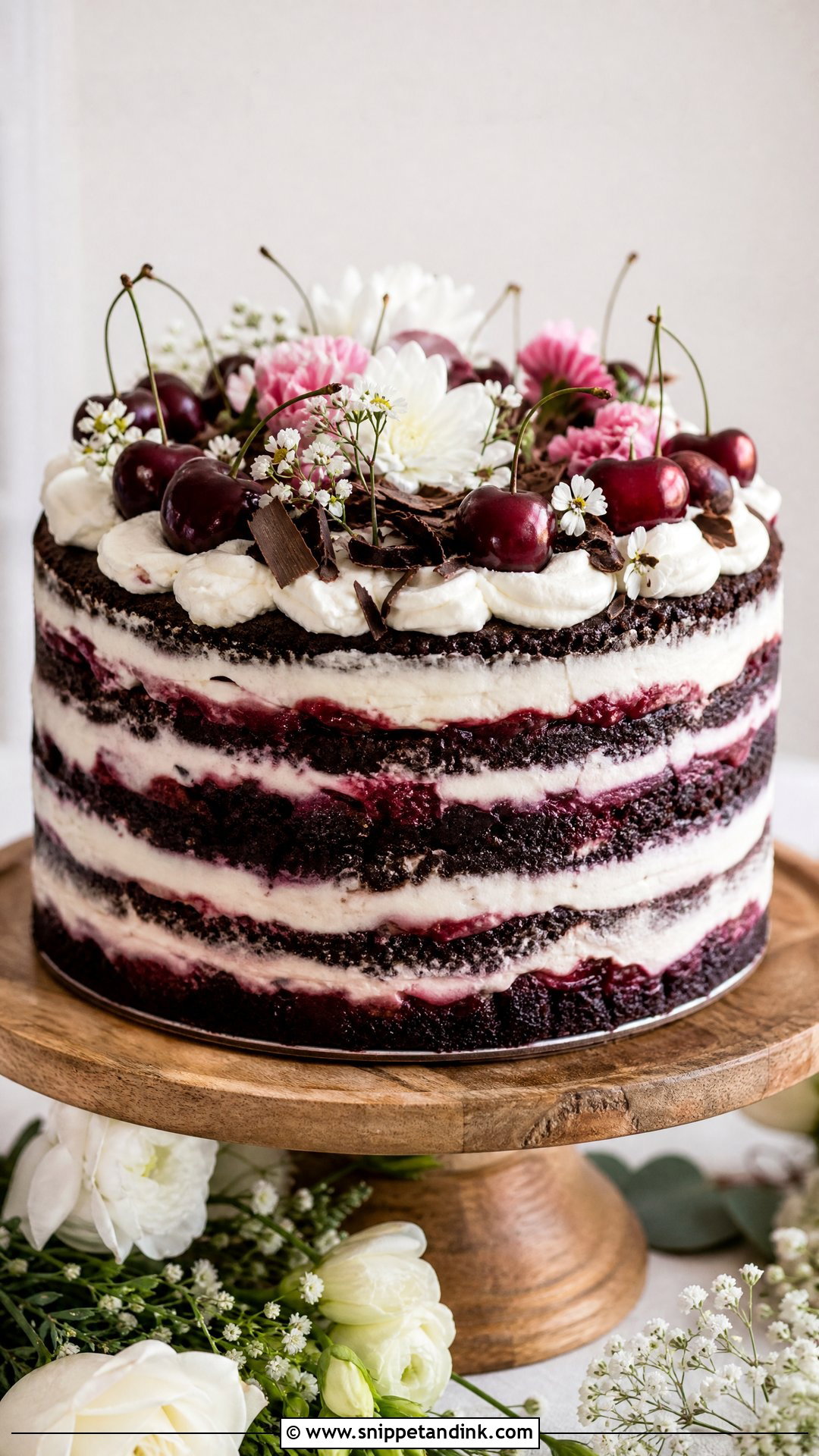 Black Forest Cookie Cake With Cream Cheese Frosting - Snippet and Ink - 25 Black Forest Cookie X Wedding Cake Ideas