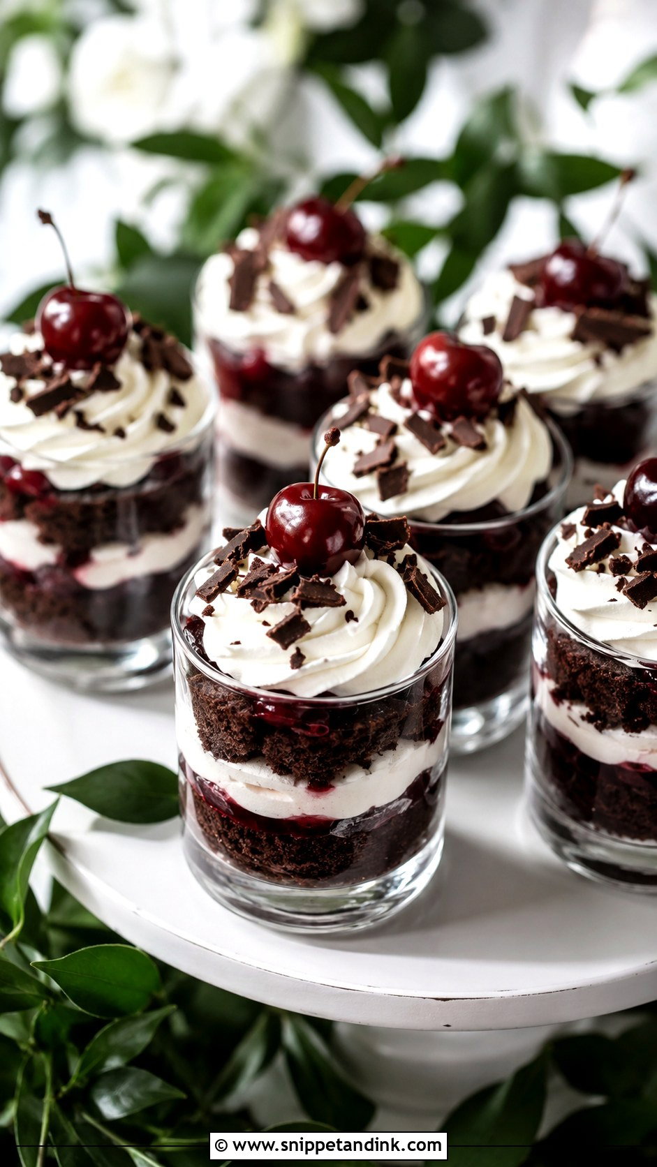 Black Forest Dessert Cups - Snippet and Ink - 20 Wedding Dessert Cup Ideas