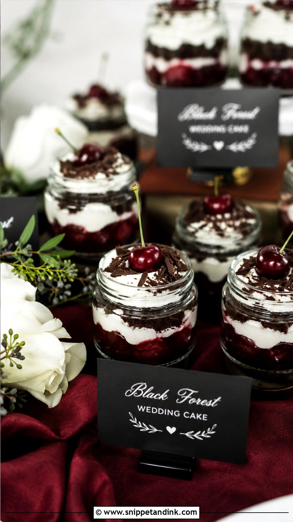 Black Forest Wedding Cake Jars - Snippet and Ink - 30 Wedding Cake Jars