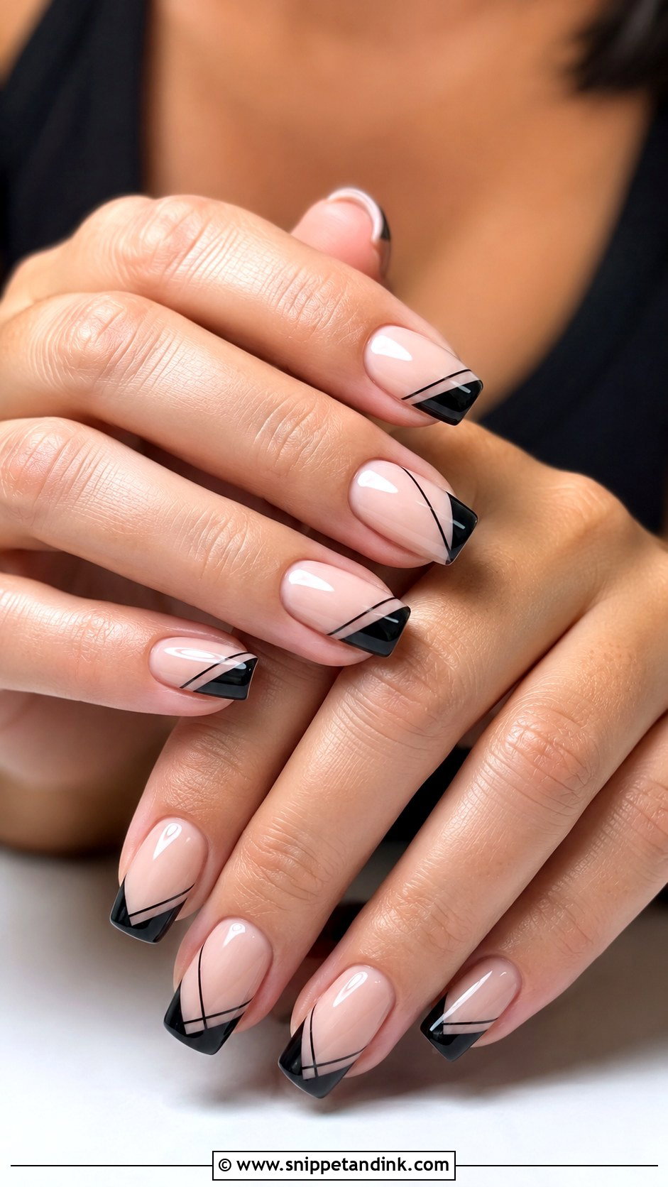 Black Lace Wedding Nails - Snippet and Ink - 20 Classy Black Wedding Nails