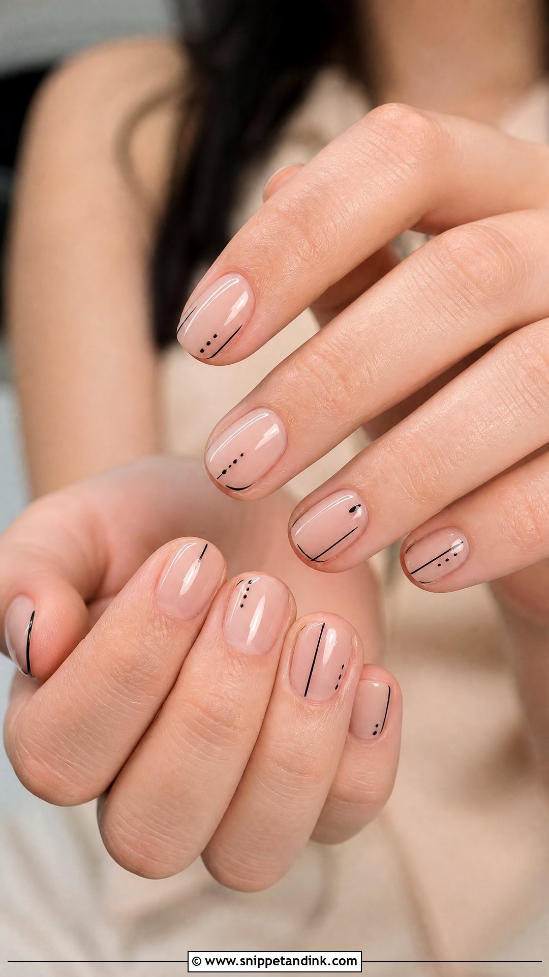 Black Minimalist Wedding Nails - Snippet and Ink - 25 Black Wedding Nails for Bride