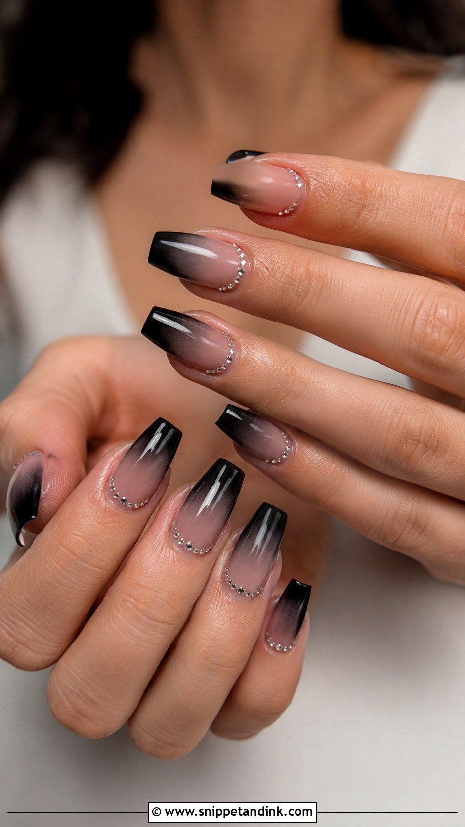 Black Ombre Wedding Nails - Snippet and Ink - 20 Black Nails for Wedding