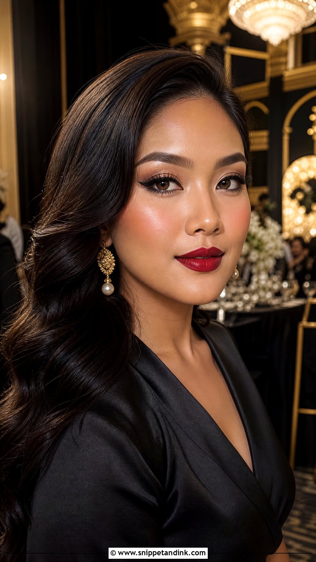 Black Outfit Asian Wedding Guest Makeup - Snippet and Ink - 20 Asian Wedding Guest Makeup Ideas