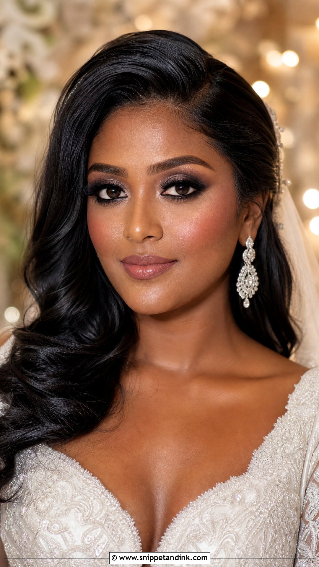 Black Smokey Bridal Eyeshadow - Snippet and Ink - 20 Bridal Eyeshadow Makeup Ideas