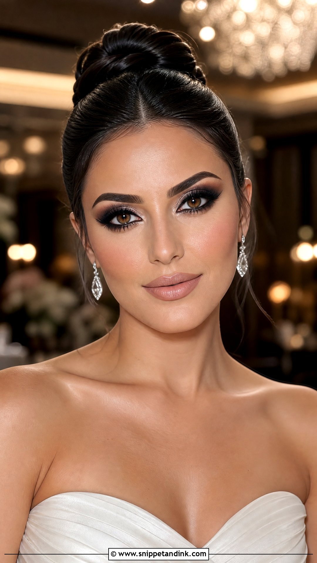 Black Smokey Bridal Makeup - Snippet and Ink - 20 Sultry Bridal Makeup Ideas