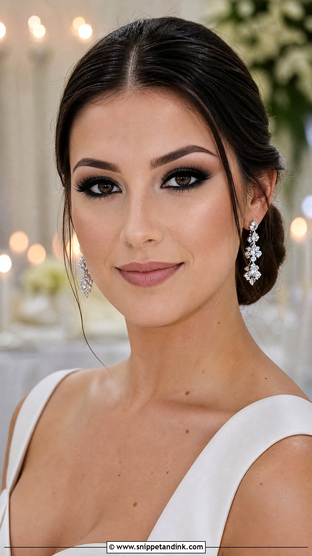 Black Smokey Eye Bridal Makeup - Snippet and Ink - 20 Smokey Eye Bridal Makeup Ideas
