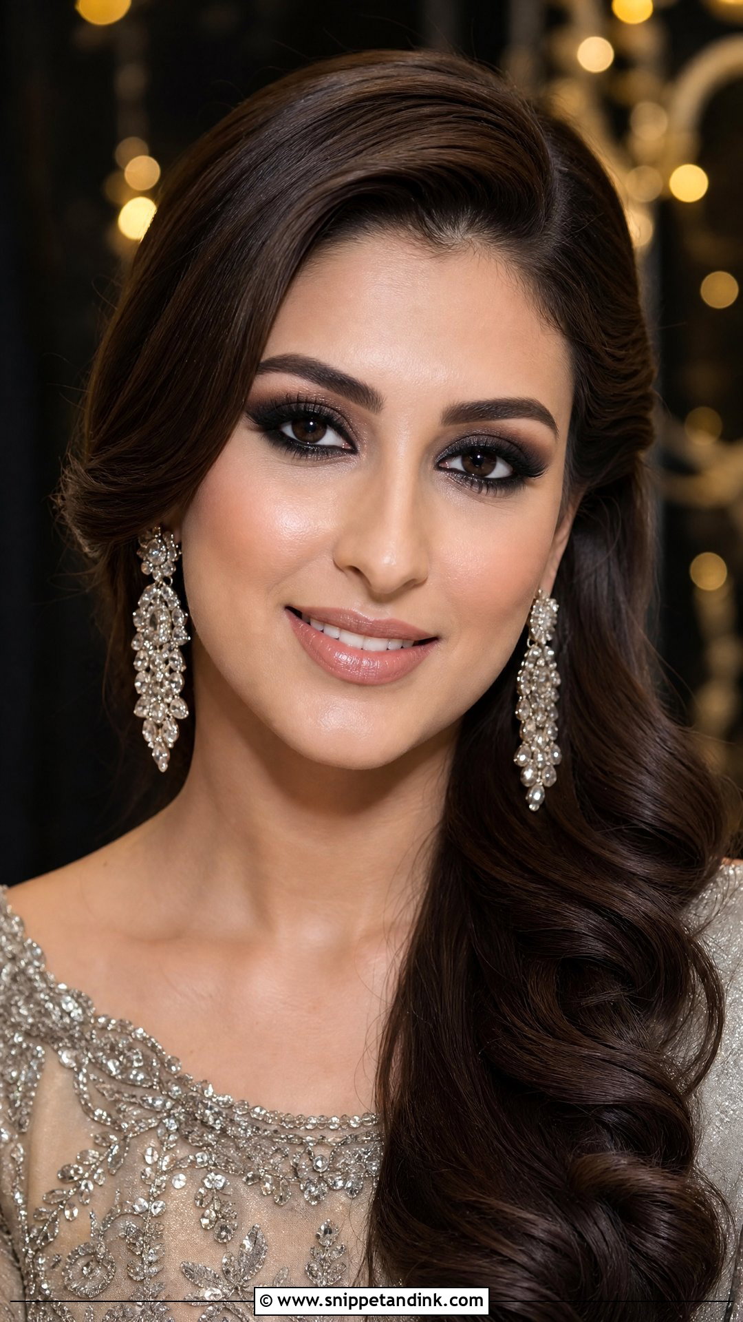 Black Smokey Eye Party Makeup - Snippet and Ink - 25 Party Makeup for Indian Wedding Ideas